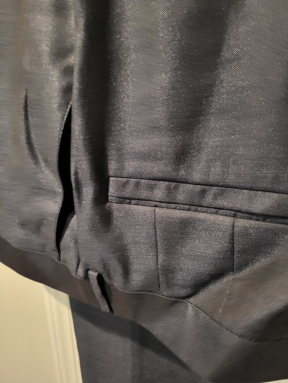 Versace Men's Dark Navy Double-Breasted Suit Jacket & Pants Set Size 58 - Picture 12 of 13